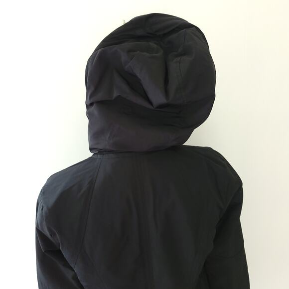 Athleta Primaloft Peak Parka Black Hooded Zippered Pockets Women XXS - Picture 6 of 15